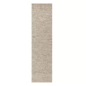 Covor din lana Flair Rugs Minerals, 60 x 230 cm, gri deschis imagine