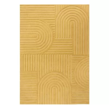 Covor din lana Flair Rugs Zen Garden 160 x 230 cm, galben imagine