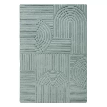 Covor din lana Flair Rugs Zen Garden 160 x 230 cm, turcoaz imagine