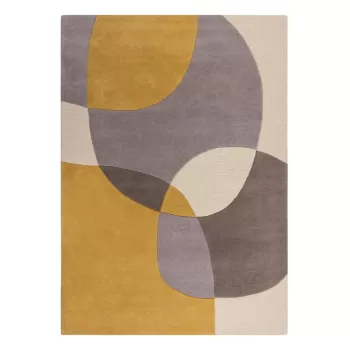 Covor din lana galben ocru 230x160 cm Glow - Flair Rugs imagine