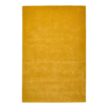 Covor din lana Think Rugs Kasbah, 120 x 170 cm, galben mustar imagine