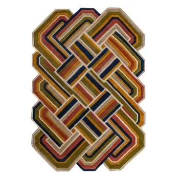 Covor E>esut manual din lAcnA140x200 cm Lattice Shaped aEURFlair Rugs imagine