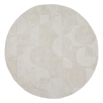 Covor fildeEE>esut manual rotund din lAcnAA, 160 cm Gigi aEURFlair Rugs imagine