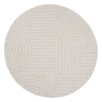 Covor fildeEE>esut manual rotund din lAcnAA, 160 cm Zen Garden aEURFlair Rugs imagine
