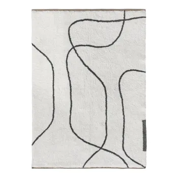 Covor fildes lavabil din bumbac 100x140 cm Shadow - Mette Ditmer Denmark imagine