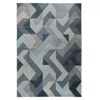 Covor Flair Rugs Aurora, 120 x 170 cm, albastru - gri imagine