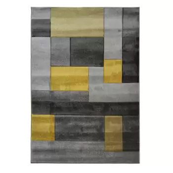 Covor Flair Rugs Cosmos, 120 x 170 cm, gri - galben imagine