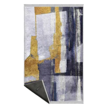 Covor galben/albastru inchis lavabil 160x230 cm Unique - Mila Home imagine