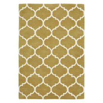 Covor galben ocru handmade din lana 160x230 cm Albany - Asiatic Carpets imagine