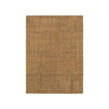 Covor galben ocru tesut manual din lana 170x240 cm Mosaic Ochre - Lorena Canals imagine