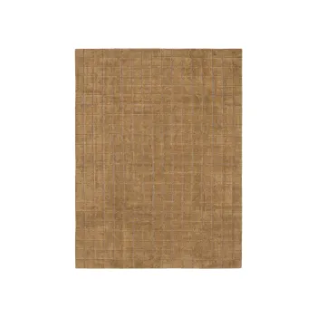 Covor galben ocru tesut manual din lana 230x300 cm Mosaic Ochre - Lorena Canals imagine