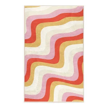 Covor galben-roz lavabil 160x230 cm Creamy Raspberry Swirl - Mila Home imagine