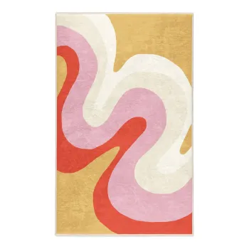 Covor galben-roz lavabil 160x230 cm Raspberry Creamsicle - Mila Home imagine