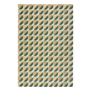 Covor galben/verde 120x170 cm Carlos Circle Geo - Flair Rugs imagine