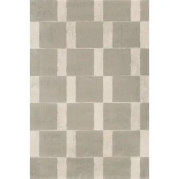 Covor grej din lana 133x190 cm Agnus Pavement - Agnella imagine