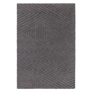 Covor gri antracit din lana 160x230 cm Hague - Asiatic Carpets imagine