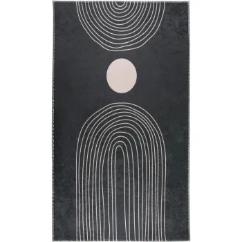Covor gri antracit lavabil 80x150 cm - Vitaus imagine