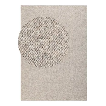 Covor gri/crem lavabil 80x150 cm Rocco Dark Cream - Elle Decoration imagine