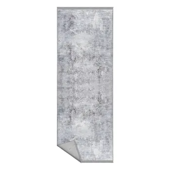 Covor gri de tip traversa 80x200 cm - Mila Home imagine