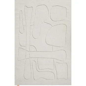 Covor gri deschis din lana 133x190 cm Morphic - Agnella imagine