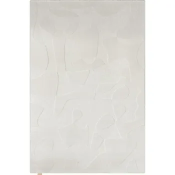 Covor gri deschis din lana 133x190 cm Morphic Botanica - Agnella imagine