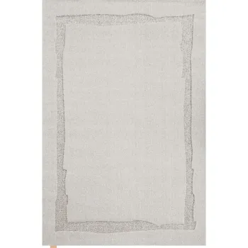 Covor gri deschis din lana 160x230 cm Morphic Rocca - Agnella imagine