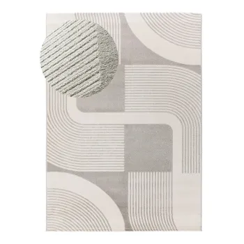 Covor gri deschis-fildes 80x150 cm Flora - Universal imagine