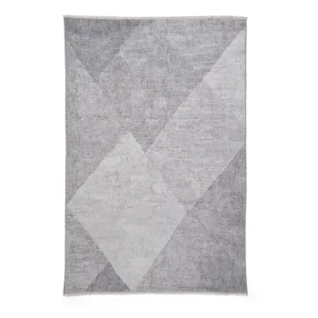 Covor gri deschis lavabil din amestec de bumbac 122x170 cm Whisper - Think Rugs imagine