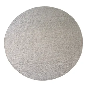 Covor gri deschis rotund din lana o 250 cm Auckland - Rowico imagine