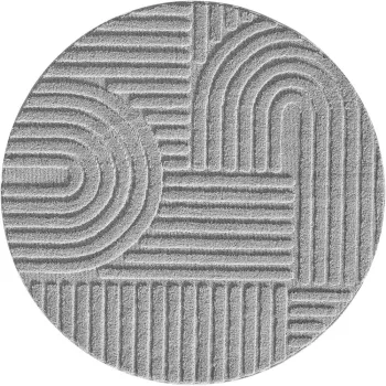 Covor gri deschis rotund o 200 cm Art - Ayyildiz Carpets imagine