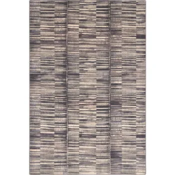 Covor gri din lana 133x180 cm Grids - Agnella imagine