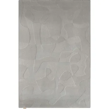 Covor gri din lana 160x230 cm Morphic Botanica - Agnella imagine