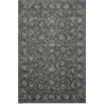 Covor gri din lana 200x300 cm Calisia Vintage Flora - Agnella imagine