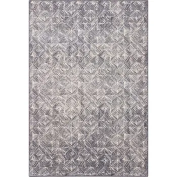 Covor gri din lana 200x300 cm Moire - Agnella imagine