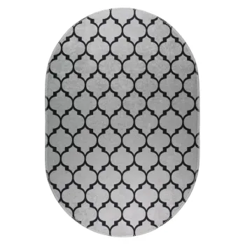 Covor gri inchis lavabil 120x180 cm - Vitaus imagine