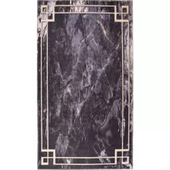 Covor gri inchis lavabil 150x80 cm - Vitaus imagine