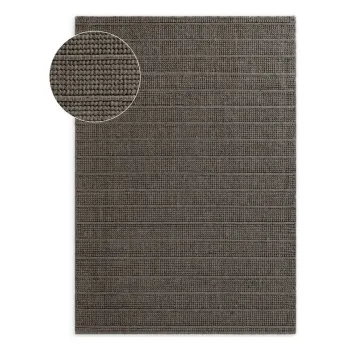 Covor gri inchis/maro inchis tesut manual din lana 200x300 cm Camden Parker - Ted Baker imagine