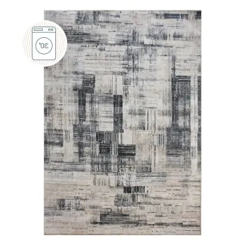 Covor gri lavabil 115x170 cm Silas Abstract - Flair Rugs imagine