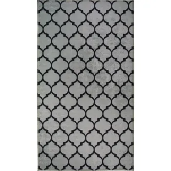 Covor gri lavabil 80x50 cm - Vitaus imagine