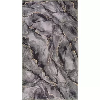 Covor gri lavabil 80x50 cm - Vitaus imagine