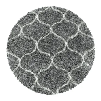Covor gri rotund o 160 cm Salsa - Ayyildiz Carpets imagine