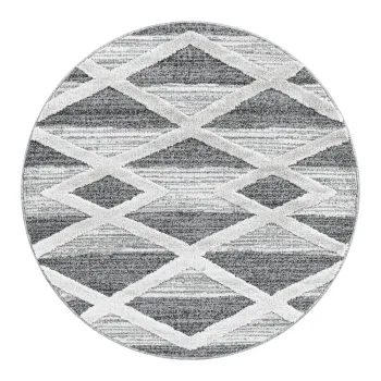 Covor gri rotund o 80 cm Pisa - Ayyildiz Carpets imagine