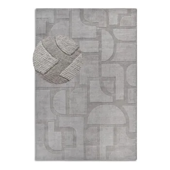 Covor gri tesut manual din lana 190x280 cm Alexis - Villeroy&Boch imagine