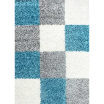 Covor gri/turcoaz 60x110 cm Life - Ayyildiz Carpets imagine