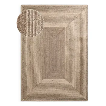 Covor in culoare naturala deschisa/in culoare naturala inchisa reversibil/tesut manual din iuta 160x230 cm Juno - Hanse Home imagine