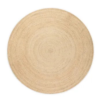 Covor in culoare naturala reversibil rotund din iuta o 200 cm Braided Ivory - Hanse Home imagine