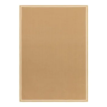 Covor in culoare naturala reversibil, tesut manual din iuta 120x170 cm Bordo Herringbone Linen - Asiatic Carpets imagine