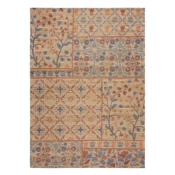 Covor in culoare naturala tesut manual din amestec de iuta 120x170 cm Taylor Patchwork - Flair Rugs imagine