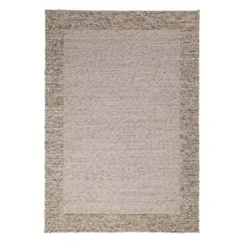 Covor in culoare naturala tesut manual din amestesc de lana 120x170 cm Rue - Flair Rugs imagine