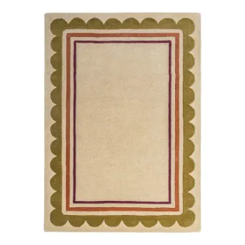 Covor in culoare naturala tesut manual din lana 160x230 cm Lois - Flair Rugs imagine